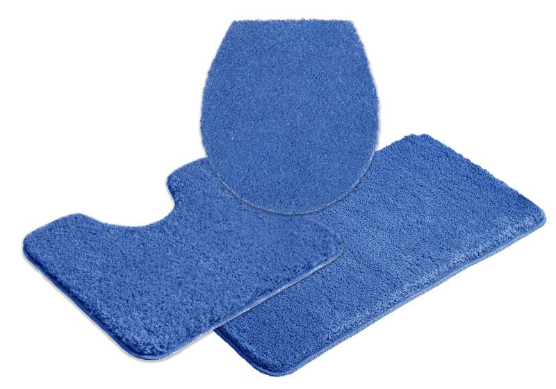 my home Badematte "Inga, Badezimmer Teppich, Badvorleger" Höhe 20 mm rutschhemmend beschichtet fußbodenheizungsgeeignet  schnell trocknend  strapazierfähig Badteppich, unifarben, weich, als halbrund und rechteckig erhältlich von My Home