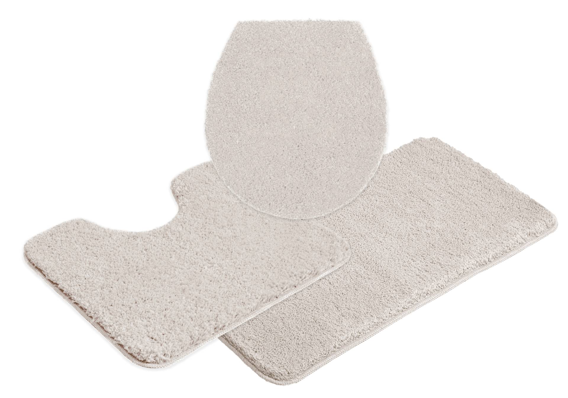 my home Badematte "Inga, Badezimmer Teppich, Badvorleger" Höhe 20 mm rutschhemmend beschichtet fußbodenheizungsgeeignet  schnell trocknend  strapazierfähig Badteppich, unifarben, weich, als halbrund und rechteckig erhältlich von My Home