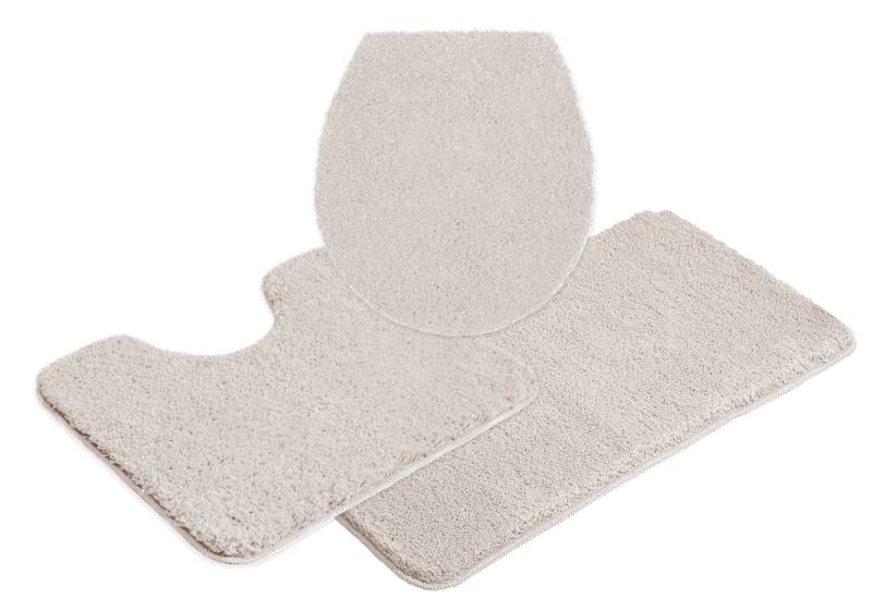 my home Badematte "Inga, Badezimmer Teppich, Badvorleger" Höhe 20 mm rutschhemmend beschichtet fußbodenheizungsgeeignet  schnell trocknend  strapazierfähig Badteppich, unifarben, weich, als halbrund und rechteckig erhältlich von My Home