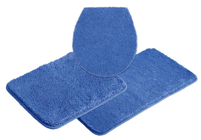 my home Badematte "Inga, Badezimmer Teppich, Badvorleger" Höhe 20 mm rutschhemmend beschichtet fußbodenheizungsgeeignet  schnell trocknend  strapazierfähig Badteppich, unifarben, weich, als halbrund und rechteckig erhältlich von My Home