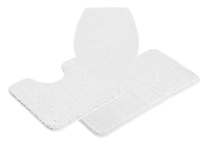 my home Badematte "Inga, Badezimmer Teppich, Badvorleger" Höhe 20 mm rutschhemmend beschichtet fußbodenheizungsgeeignet  schnell trocknend  strapazierfähig Badteppich, unifarben, weich, als halbrund und rechteckig erhältlich von My Home