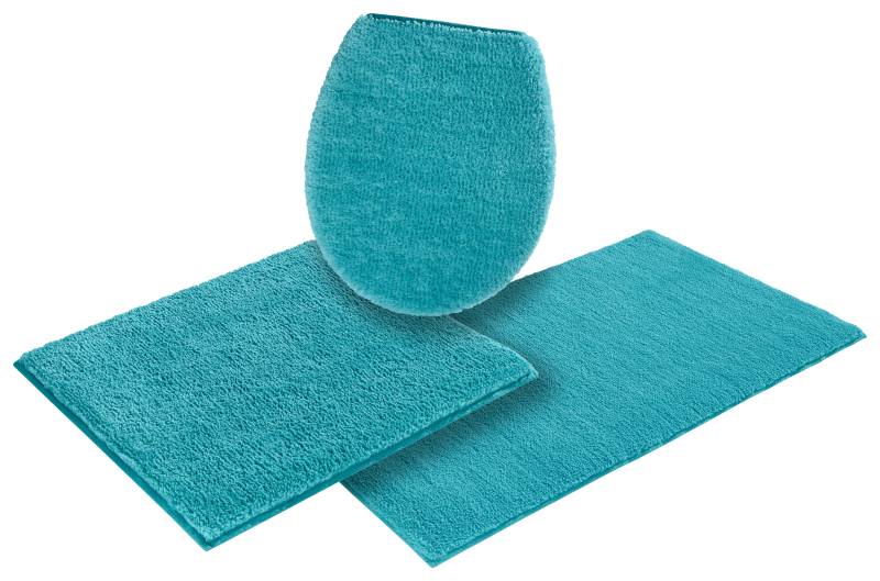 my home Badematte "Vanessa, Badvorleger, Badezimmer Teppich" Höhe 10 mm rutschhemmend beschichtet fußbodenheizungsgeeignet  schnell trocknend  strapazierfähig Badteppich, weiche Haptik, unifarben von My Home