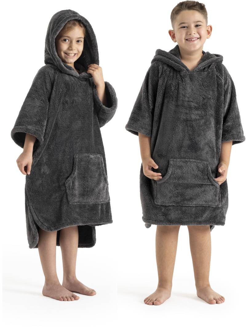 my home Badeponcho "Lillou, für Kinder, ideal für Urlaub oder im Schwimmbad", 1 Stk. weich und kuschelig, Fleece, plüsch, Surfponcho von My Home