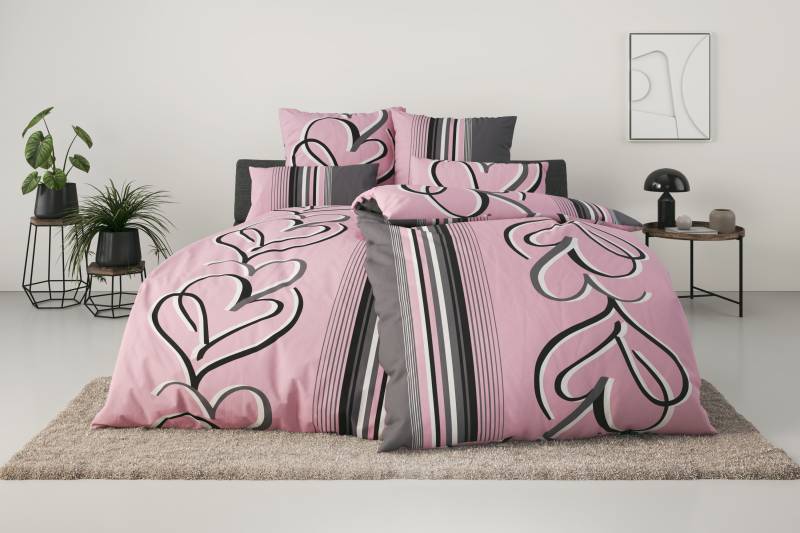 my home Bettwäsche "Area in Gr. 135x200 oder 155x220 cm" 2 tlg. Bettwäsche in verschiedenen Qualitäten von My Home