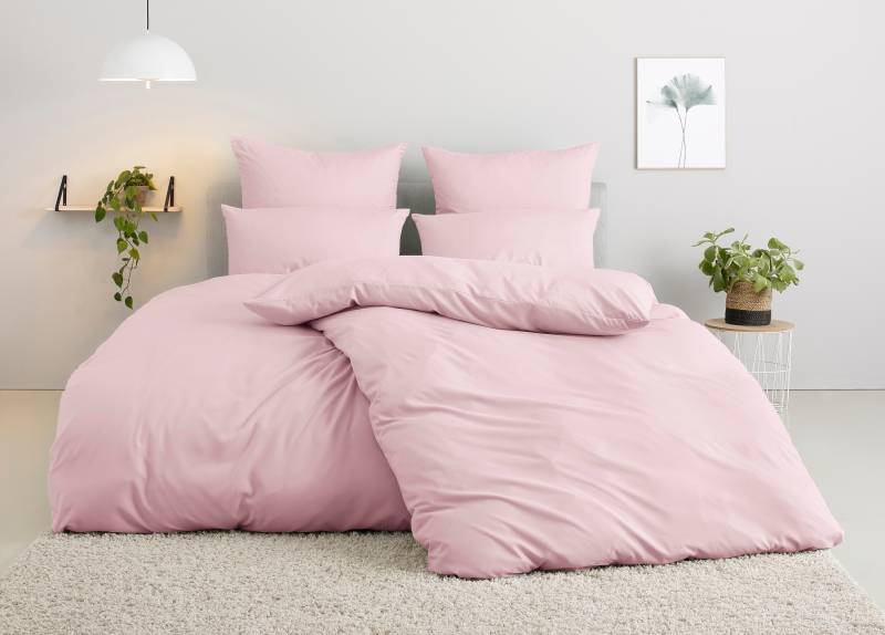 my home Bettwäsche "Desner" 2 tlg. Premium Qualität, 100 % Polyester, sehr weich, uni, ab 135x200 cm von My Home