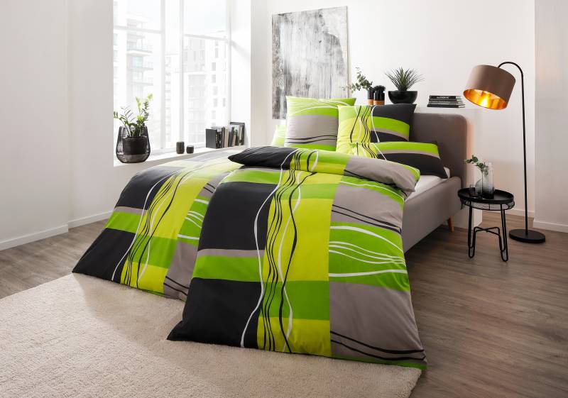 my home Bettwäsche "Kelian" 2 Stk. tlg. in verschiedenen Qualitäten, gemusterte Bettwäsche von My Home
