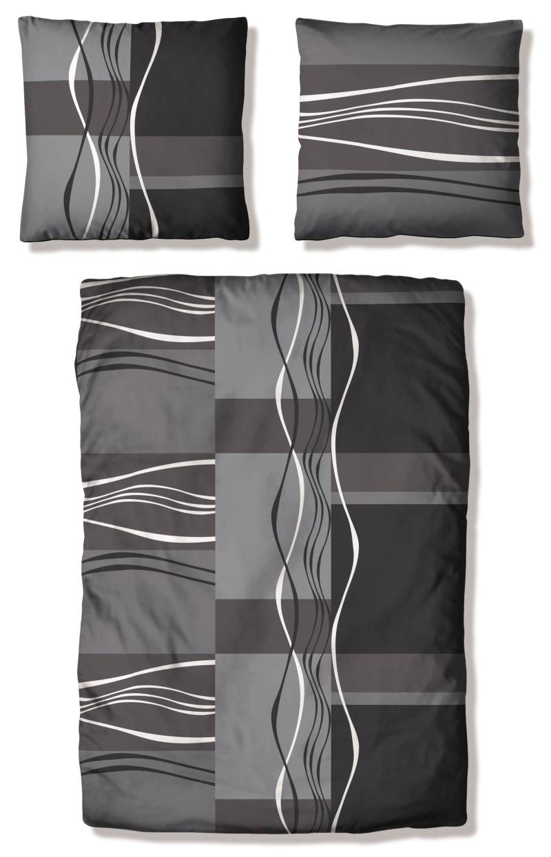 my home Bettwäsche "Kelian" 2 Stk. tlg. in verschiedenen Qualitäten, gemusterte Bettwäsche von My Home