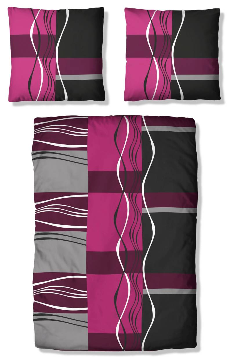 my home Bettwäsche "Kelian" 2 Stk. tlg. in verschiedenen Qualitäten, gemusterte Bettwäsche von My Home