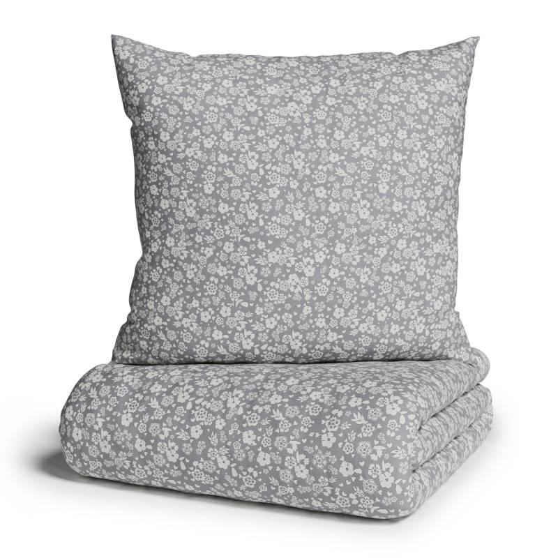 my home Bettwäsche "Mariby" 2 Stk. tlg. mit feinem Blümchen Design, skandinavisch, romantische Bettwäsche von My Home