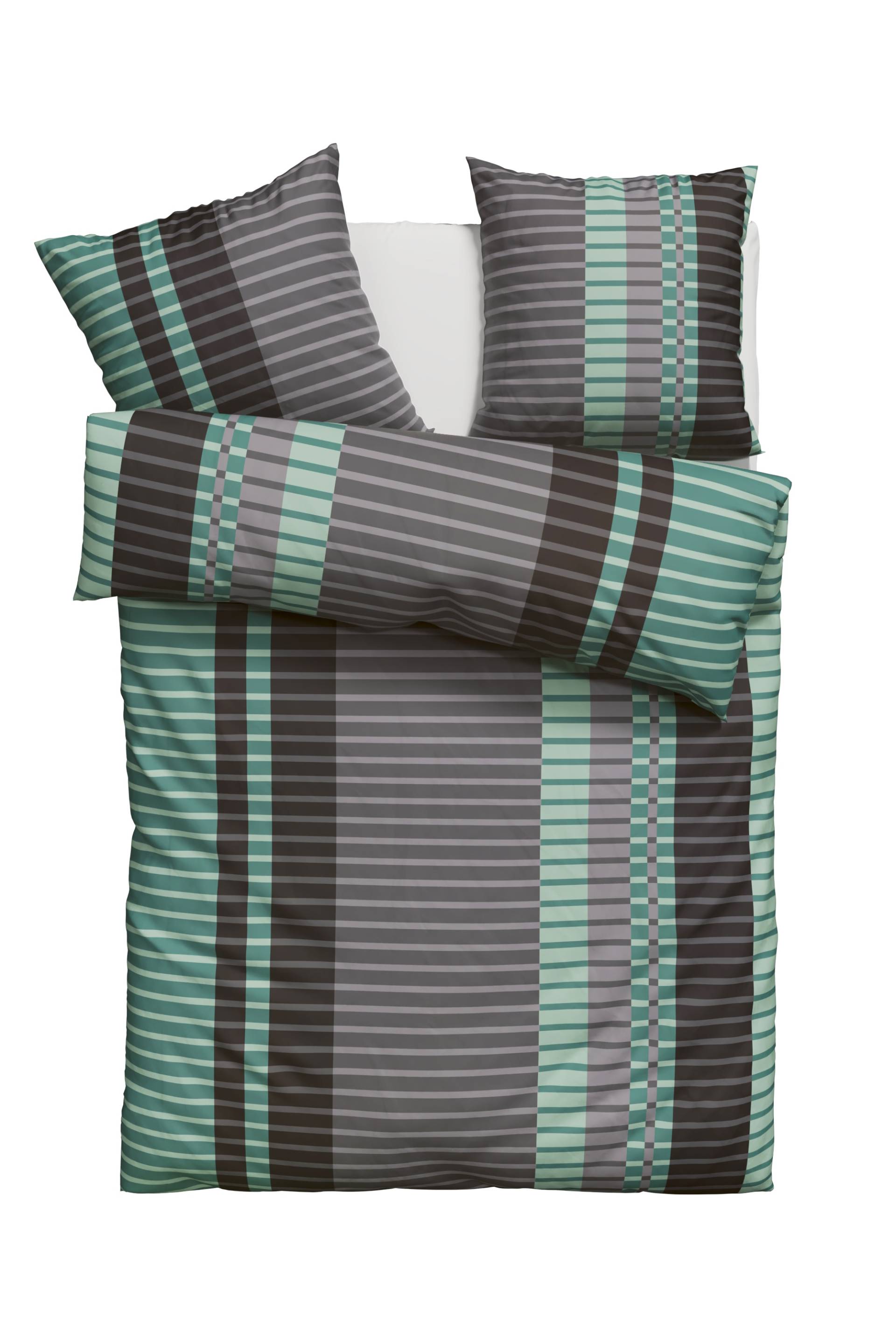 my home Bettwäsche "Philine" 2 Stk. tlg. mit modernen Streifen, Bettwäsche aus Baumwolle, ab Gr. 135x200 cm von My Home
