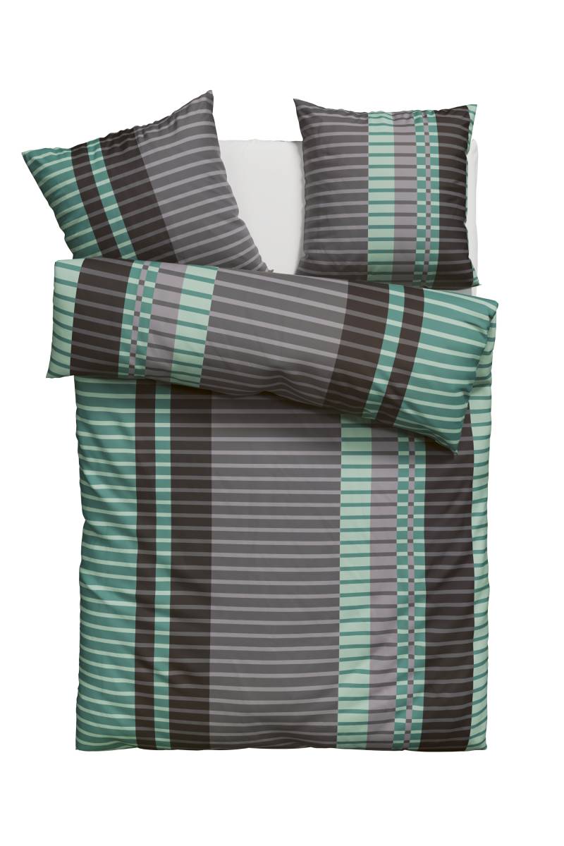 my home Bettwäsche "Philine" 2 Stk. tlg. mit modernen Streifen, Bettwäsche aus Baumwolle, ab Gr. 135x200 cm von My Home