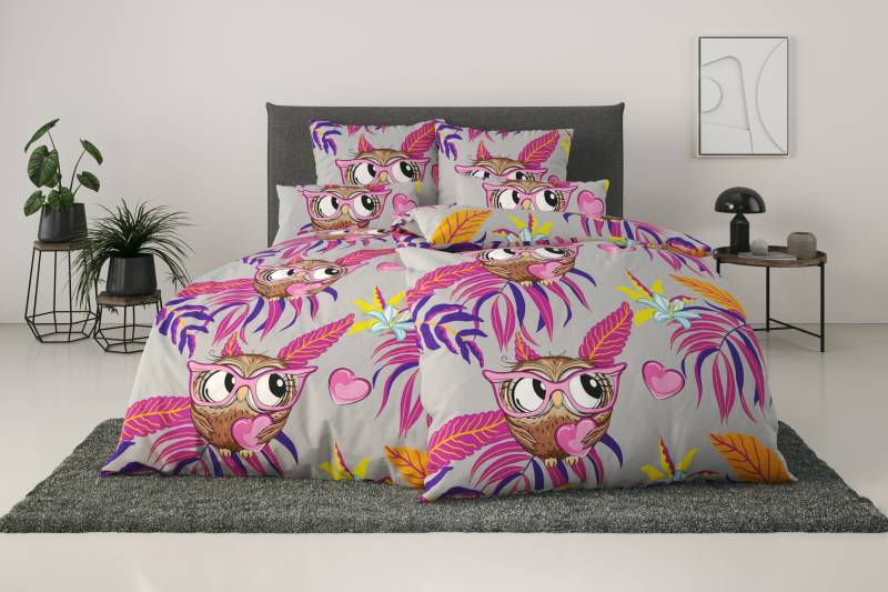 my home Bettwäsche "Physalis" 2 Stk. tlg. in Gr. 135x200 oder 155x220 cm, 100% Baumwolle, mehrere Designs von My Home