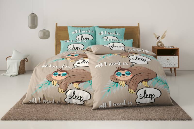 my home Bettwäsche "Physalis" 2 tlg. in Gr. 135x200 oder 155x220 cm, 100% Baumwolle, mehrere Designs von My Home