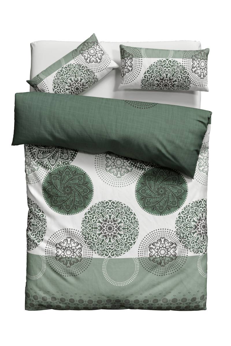 my home Bettwäsche "Tesso in Gr. 135x200, 155x220 oder 200x200 cm" 2 tlg. Bettwäsche mit Ornamenten und in verschiedenen Qualitäten von My Home