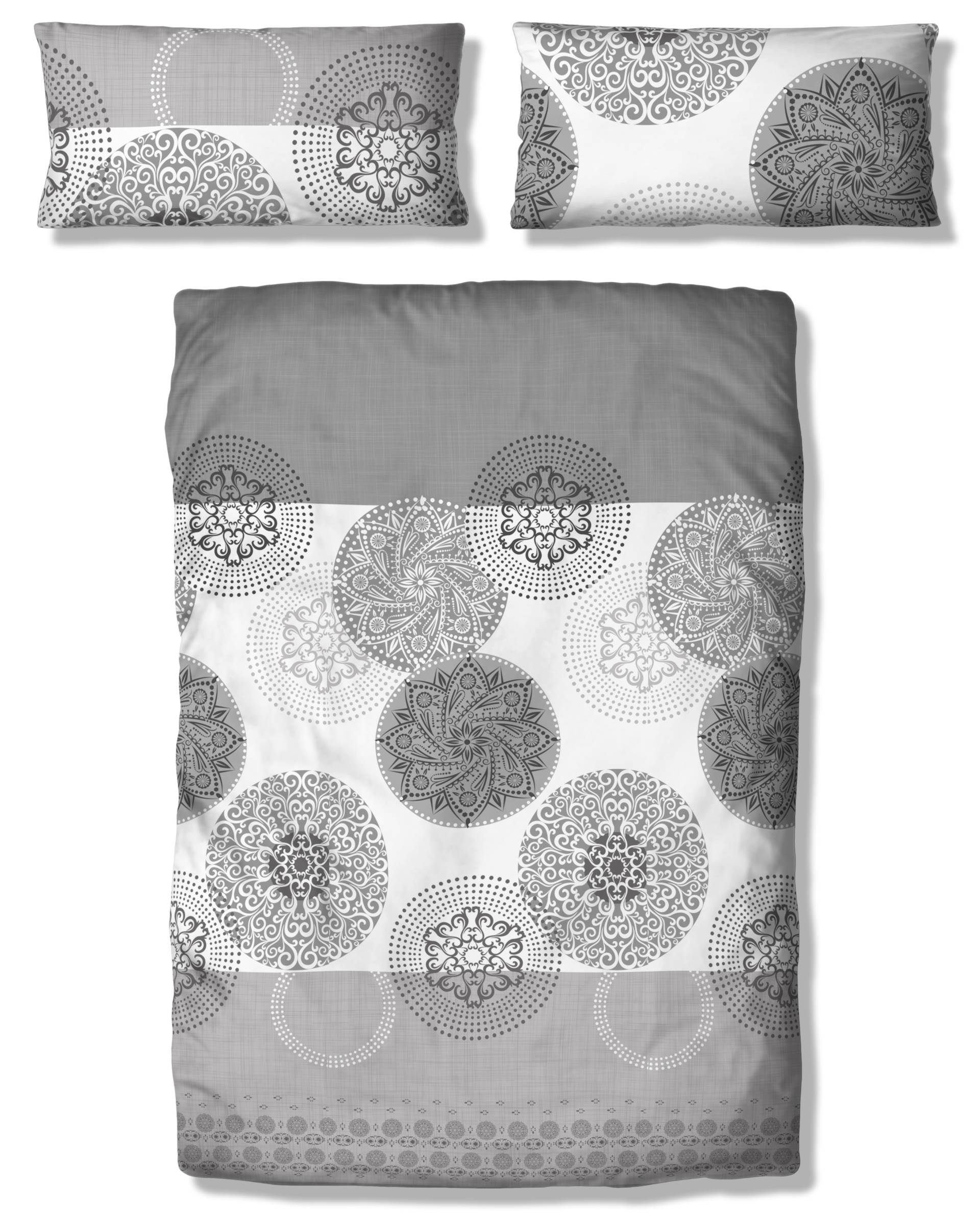 my home Bettwäsche "Tesso in Gr. 135x200, 155x220 oder 200x200 cm", Baumwolle, Bettwäsche mit Ornamenten und in verschiedenen Qualitäten my home Bettwäsche "Tesso in Gr. 135x200, 155x220 oder 200x200 cm", Baumwolle, Bettwäsche mit Ornamenten und in verschiedenen Qualitäten von My Home
