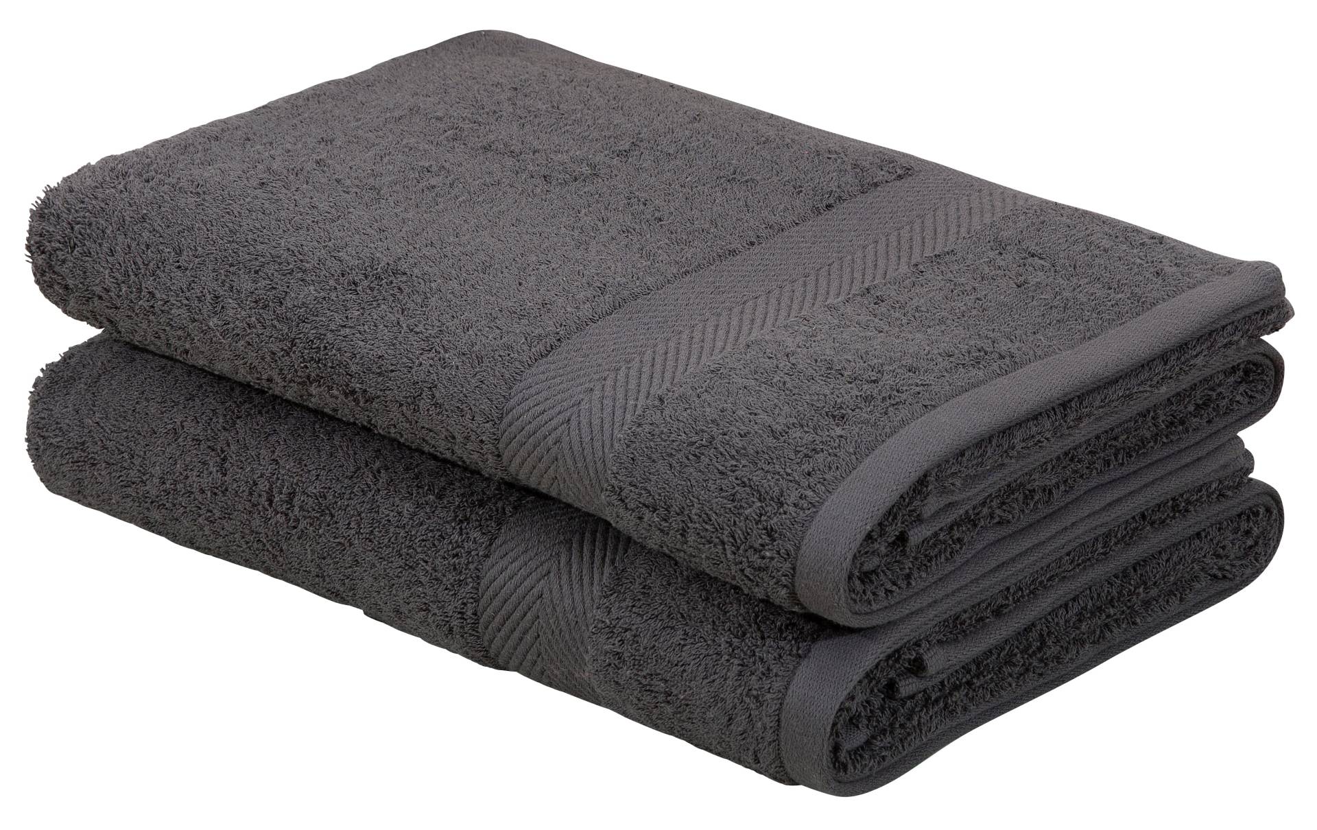 my home Duschtücher "Eva", (2 St., 2er Set Badetücher 70 x 140 cm), Premium-Qualität 550g/m², flauschig, Handtuchset aus 100 % Baumwolle von My Home