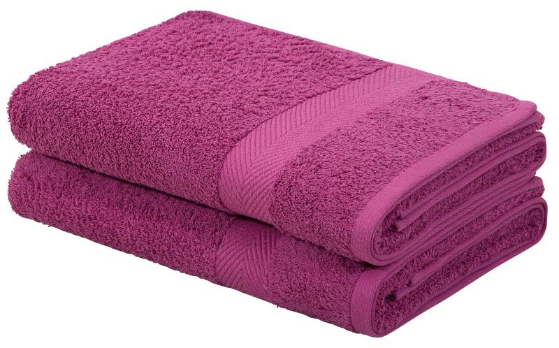 my home Duschtücher "Eva", (2 St., 2er Set Badetücher 70 x 140 cm), Premium-Qualität 550g/m², flauschig, Handtuchset aus 100 % Baumwolle von My Home