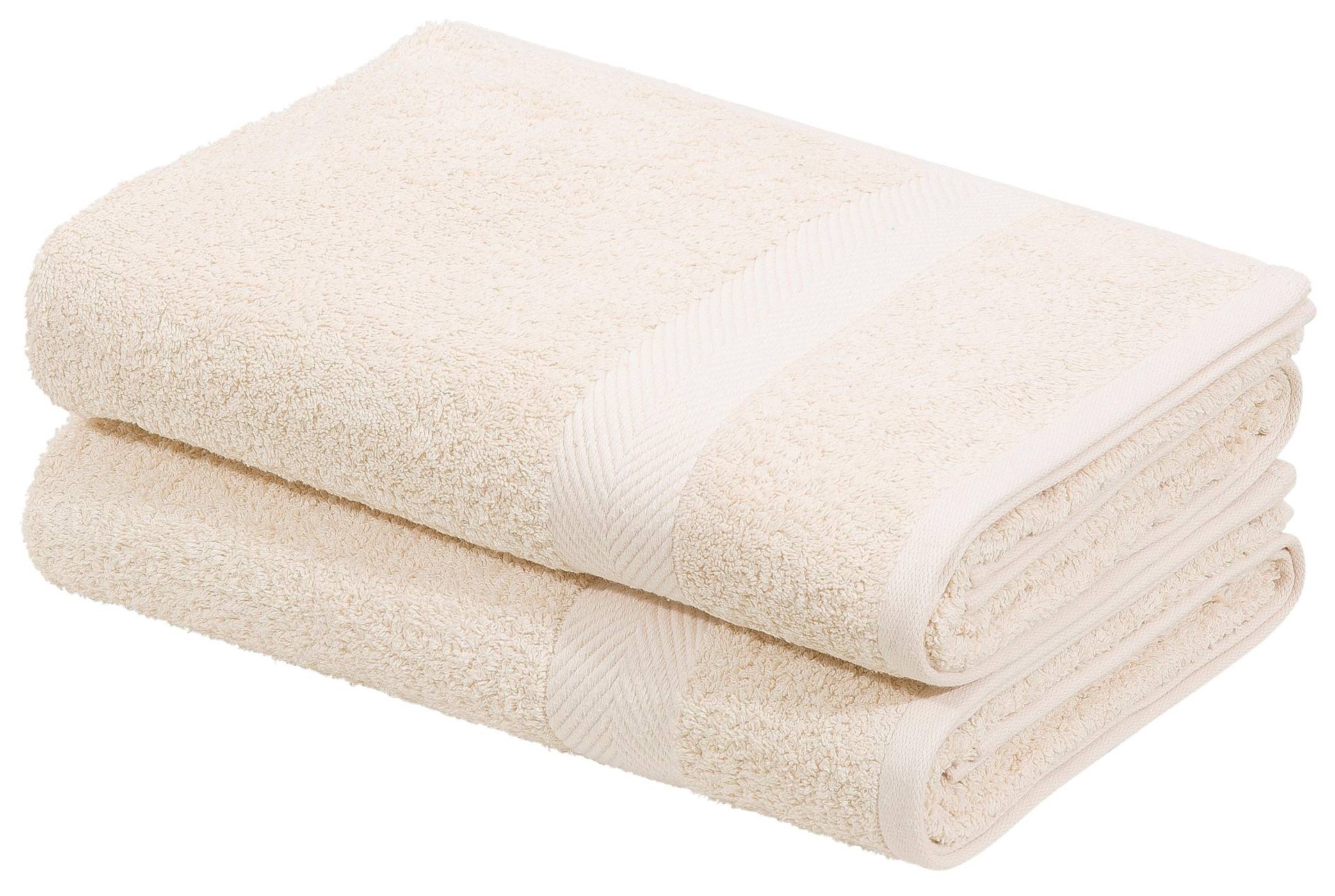 my home Duschtücher "Eva", (2 St., 2er Set Badetücher 70 x 140 cm), Premium-Qualität 550g/m², flauschig, Handtuchset aus 100 % Baumwolle von My Home