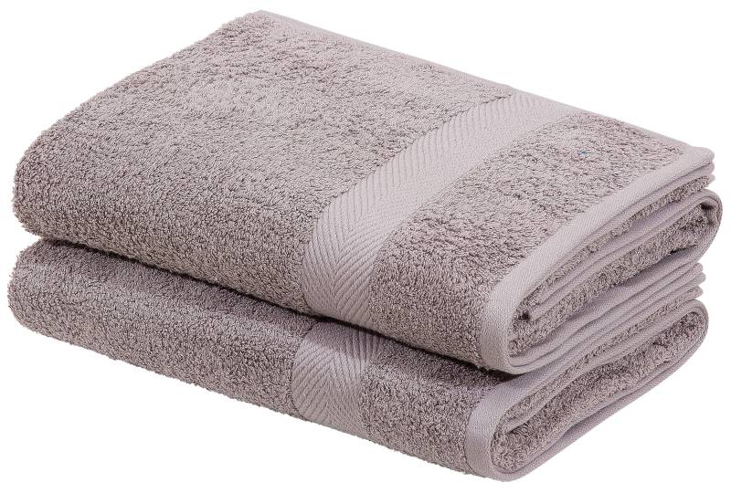 my home Duschtücher "Eva", (2 St., 2er Set Badetücher 70 x 140 cm), Premium-Qualität 550g/m², flauschig, Handtuchset aus 100 % Baumwolle von My Home