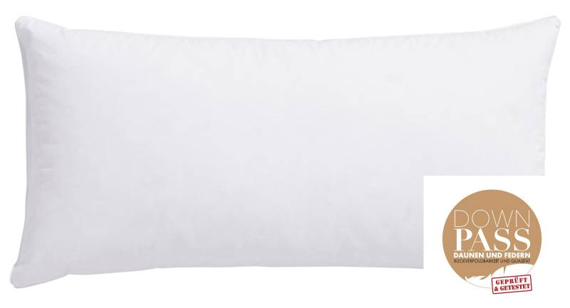 my home Federkopfkissen "Ulani, Kopfkissen 40x80 cm und 80x80 cm" Füllung: 85 % Federn & 15 % Daunen Bezug: Baumwolle 1 Stk. tlg. Kissen Allergiker geeignet (Hausstauballergiker, NOMITE von My Home