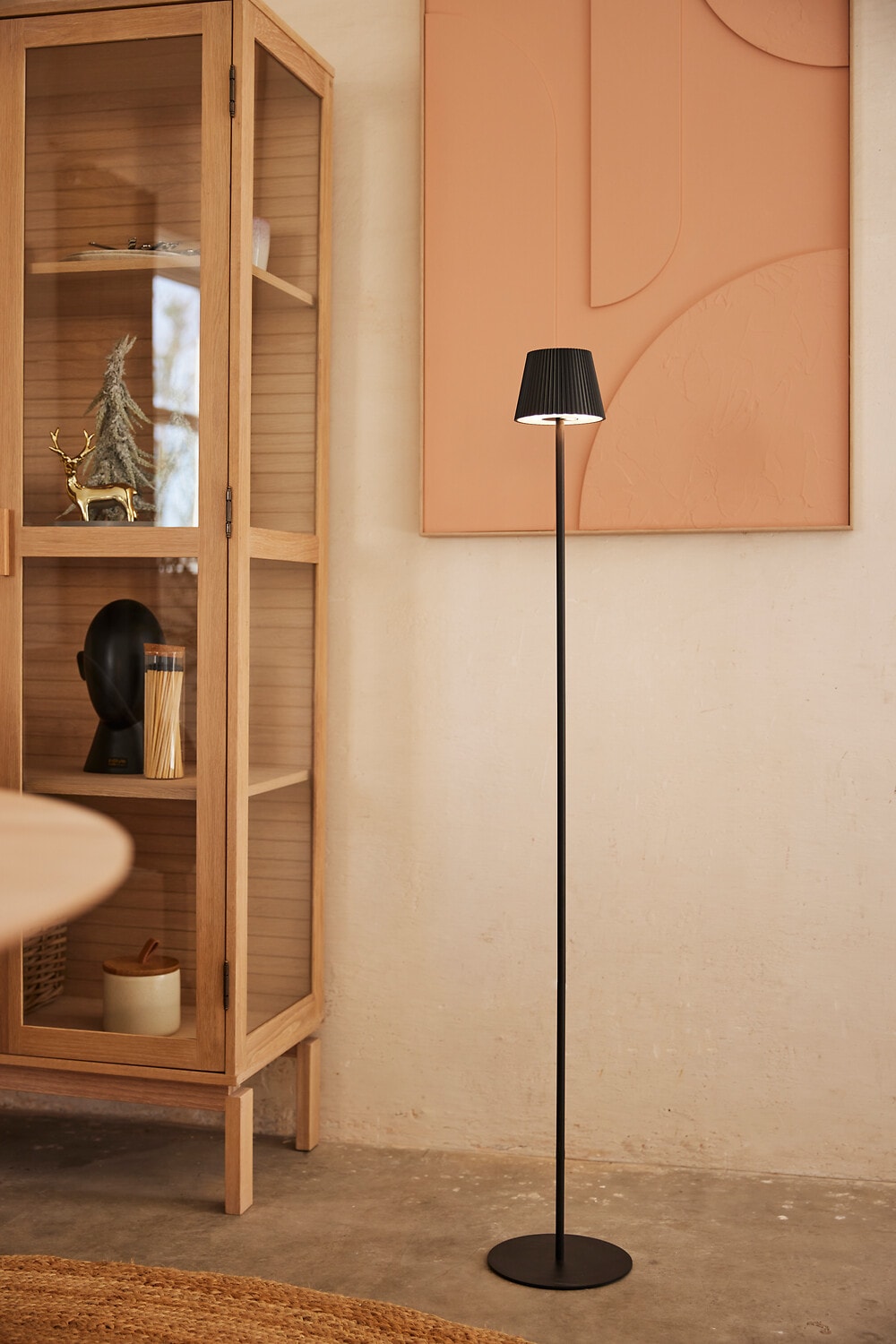 my home LED Außen-Stehlampe "Härhult" 1 Stk. Warmweiß LED Akku-Leuchte, 125 cm, 340 lm, 3000 K, Touchdimmer, schwarz matt von My Home