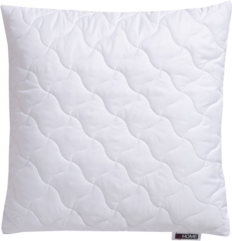 my home Microfaserkissen "Fantasy ECO Kopfkissen 40x80 oder 80x80 cm, Made in Germany", Füllung: 100% nachhaltiges, klimaregulierendes Polyester, Bezug: 100% nachhaltiges Microfaserfeingewebe, (1 St.), Kissen mit 5 Sternen, Kundenliebling, kochfest von My Home
