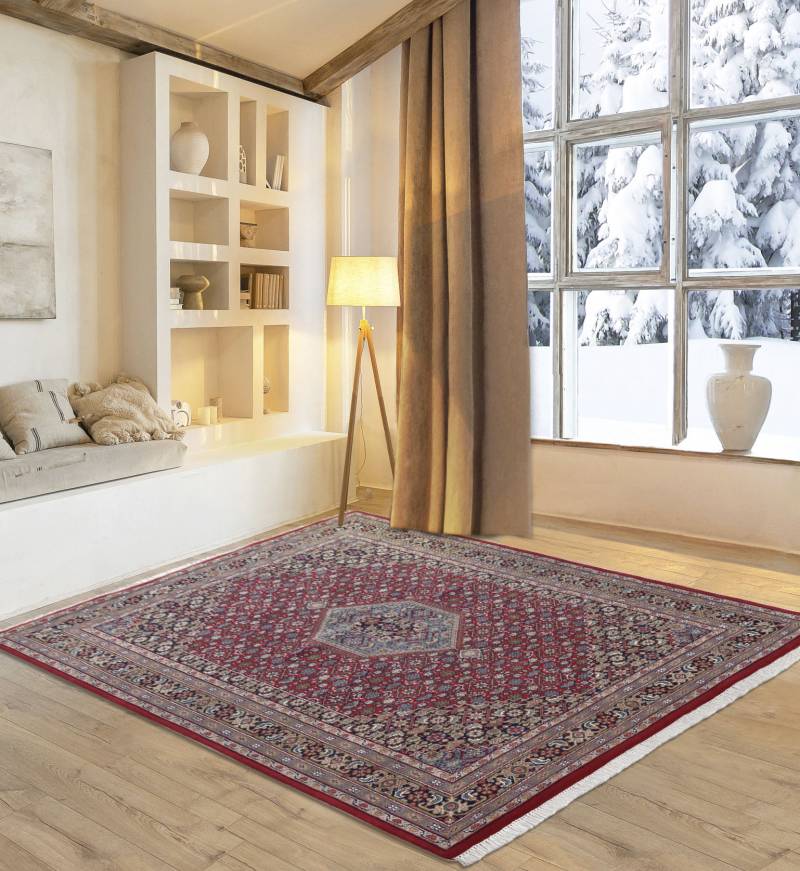 my home Orientteppich "BB Oriental" rechteckig 12 mm Höhe reine Wolle, handgeknüpft, orientalisches Design, mit Fransen von My Home