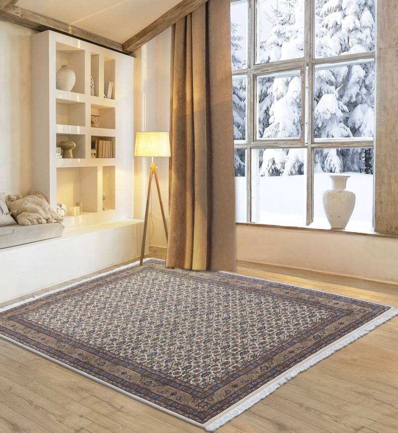 my home Orientteppich "BH Oriantal" rechteckig 12 mm Höhe reine Wolle, handgeknüpft, orientalisches Design, mit Fransen von My Home