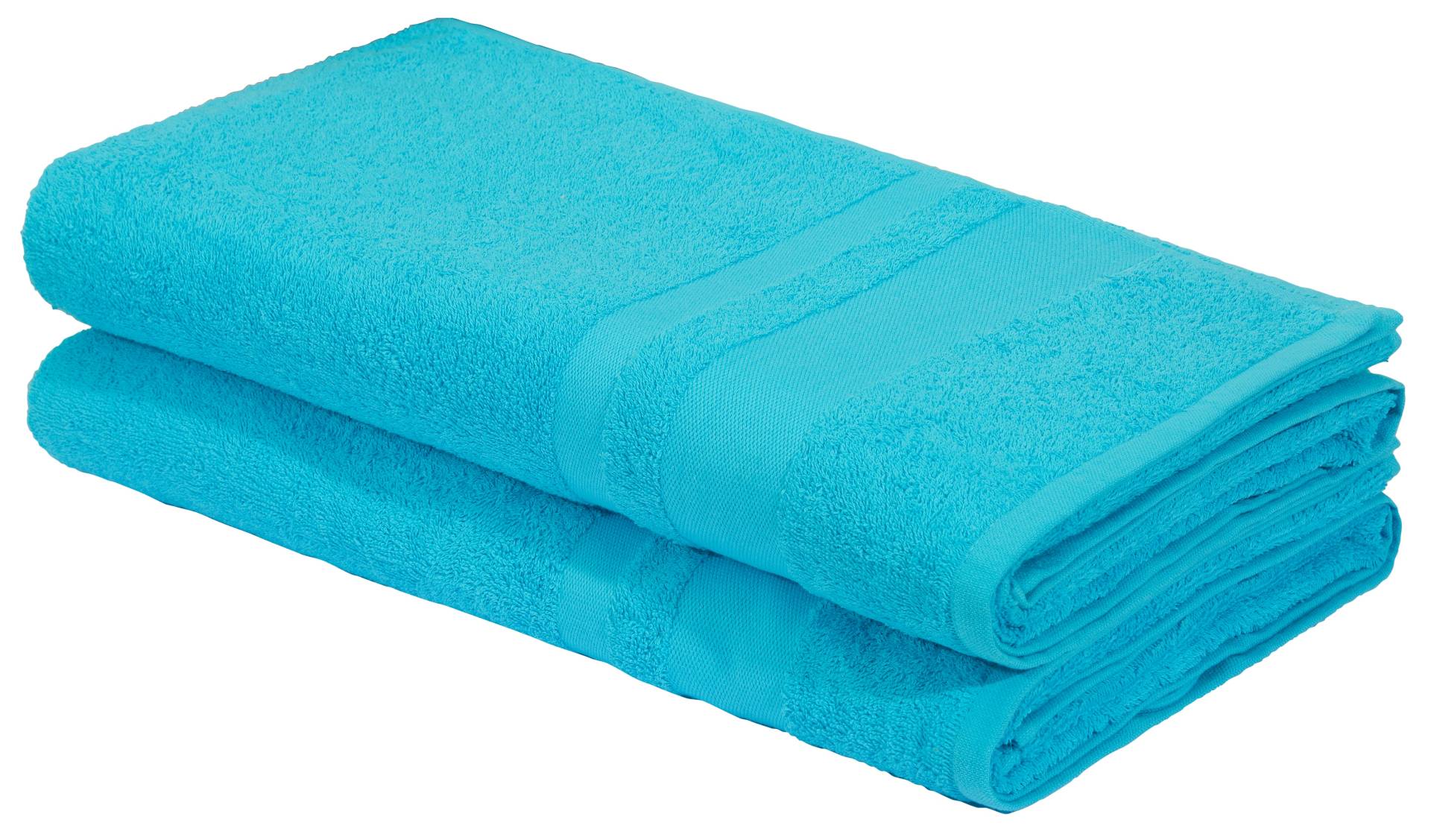 my home Saunatuch "Vanessa, als Set und Serie erhältlich, 2 Saunatücher, 80x200cm" Handtücher mit Bordüre, 100% Baumwolle, einfarbig, weich von My Home