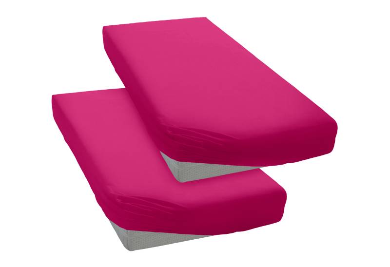 my home Spannbettlaken "PAPRIKA" Bettlaken, Laken, in zwei Qualitäten: Fleece & Jersey, 100% Polyester von My Home