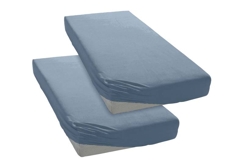 my home Spannbettlaken "PHYSALIS" Baumwolle, Matratzen bis 18 cm Höhe, Bettlaken, Spannbetttuch, Laken von My Home