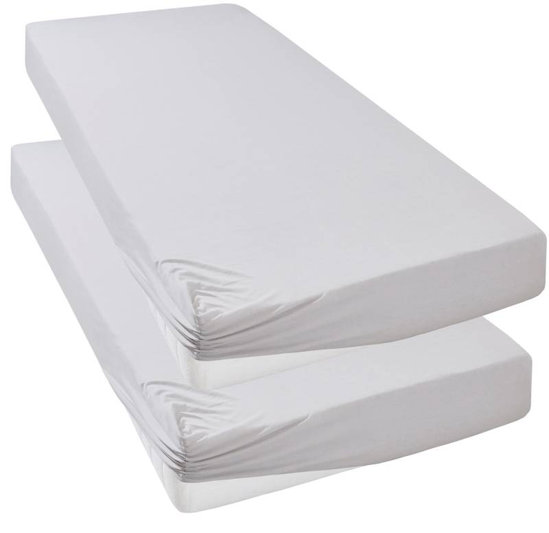 my home Spannbettlaken "Strawberry in Gr. 90x200, 140x200 oder 180x200 cm" für Matratzen bis 18cm Höhe, Spannbetttuch, Baumwollmischung von My Home