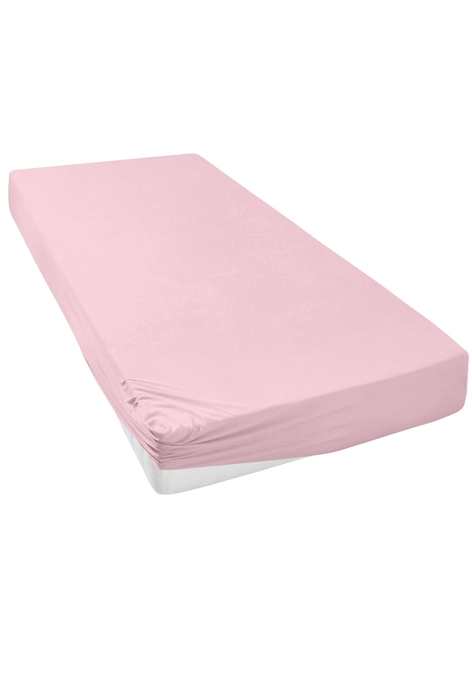my home Spannbettlaken "Strawberry Edel Jersey, Premium Qualität in 115 g/m², mit Gummizug, 50% Baumwolle 50% Polyester, nachhaltig, unterstützt die Initiative Cotton made in Africa, bügelfrei, trocknergeeignet my home Spannbettlaken "Strawberry Edel Jersey, Premium Qualität in 115 g/m², mit Gummizug, 50% Baumwolle 50% Polyester, nachhaltig, unterstützt die Initiative Cotton made in Africa, bügelfrei, trocknergeeignet von My Home