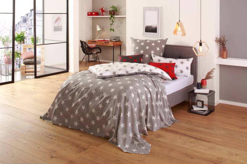 my home Tagesdecke "Stella leichte Tagesdecke im Sterne-Design, für Kinder und Erwachsene" von My Home