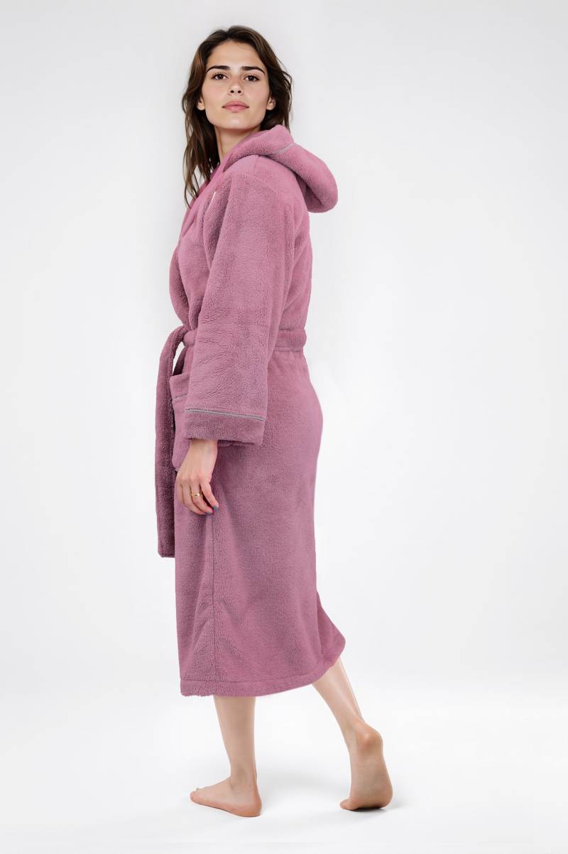 my home Unisex-Bademantel "Lillou, ideal für Sauna & Spa, Hotelbademantel, Morgenmantel" 1 Stk. tlg., kuschelig weicher Fleece, plüsch, für Damen und Herren, XS-3XL von My Home