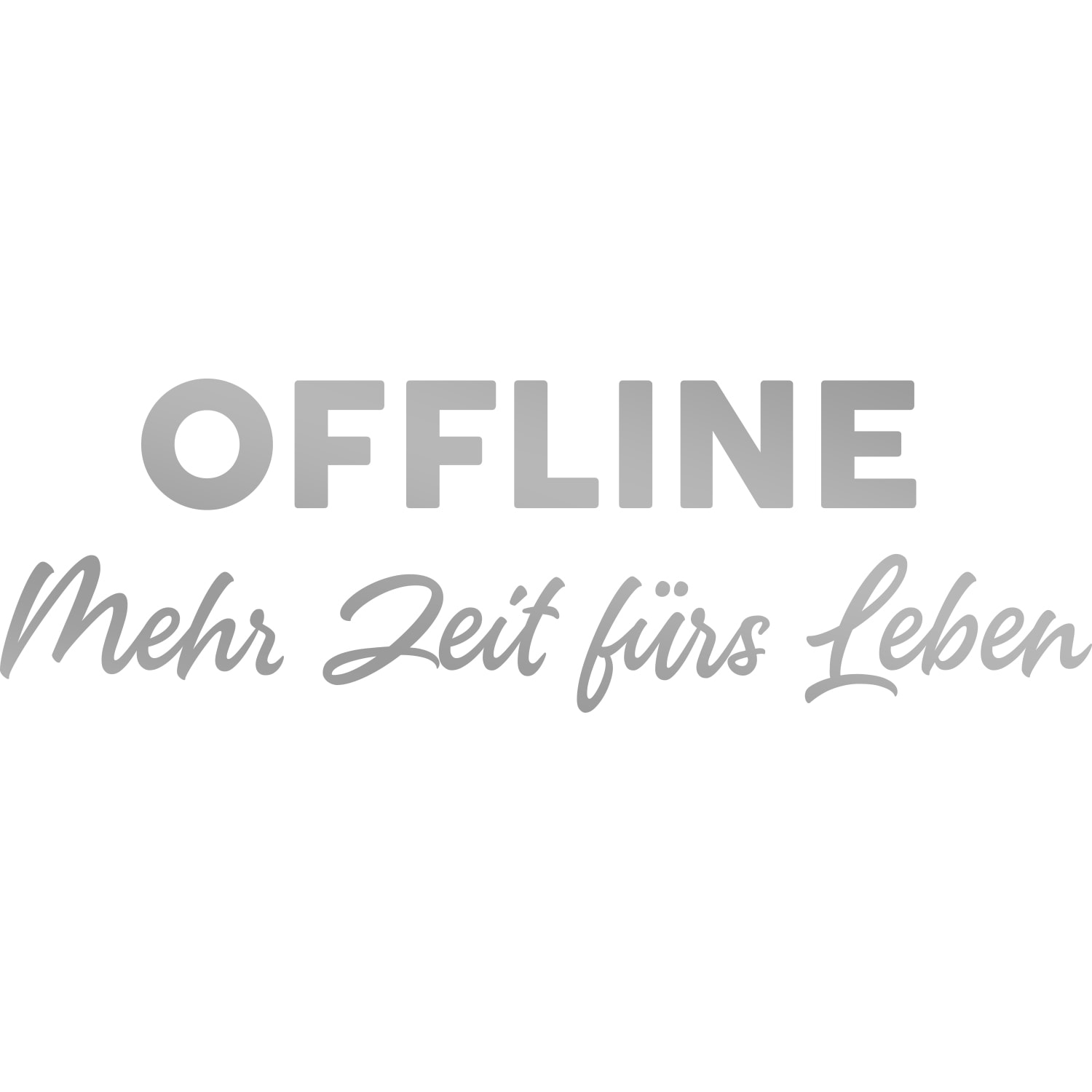 my home Wandtattoo "Offline Mehr Zeit fürs Leben", (1 St.) von My Home