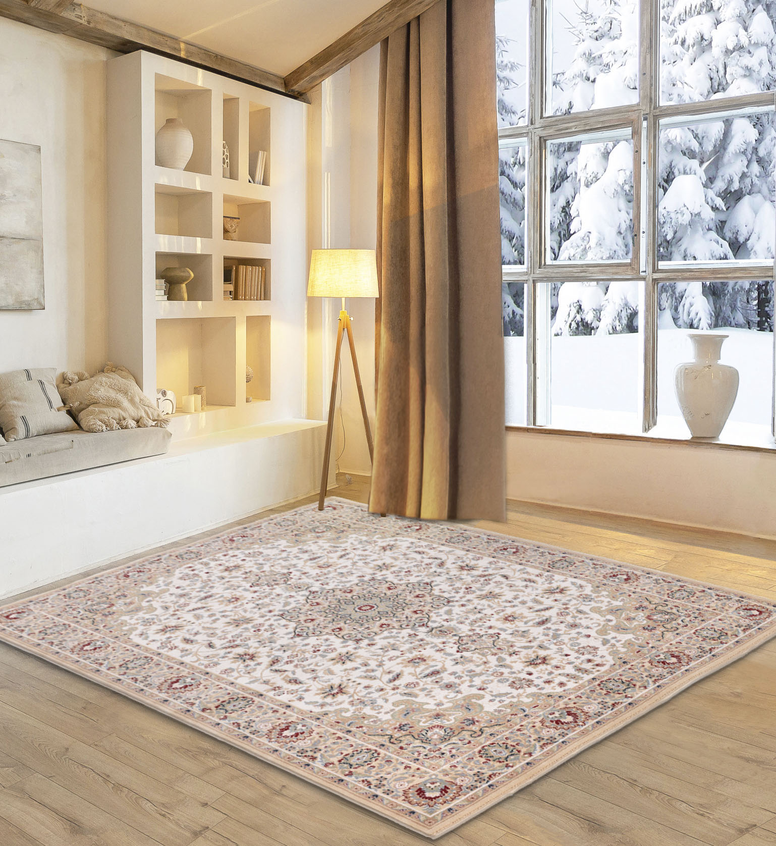 my home Wollteppich "Oriental D1" rechteckig 10 mm Höhe reine Wolle, Orient-Optik, Wohnzimmer von My Home