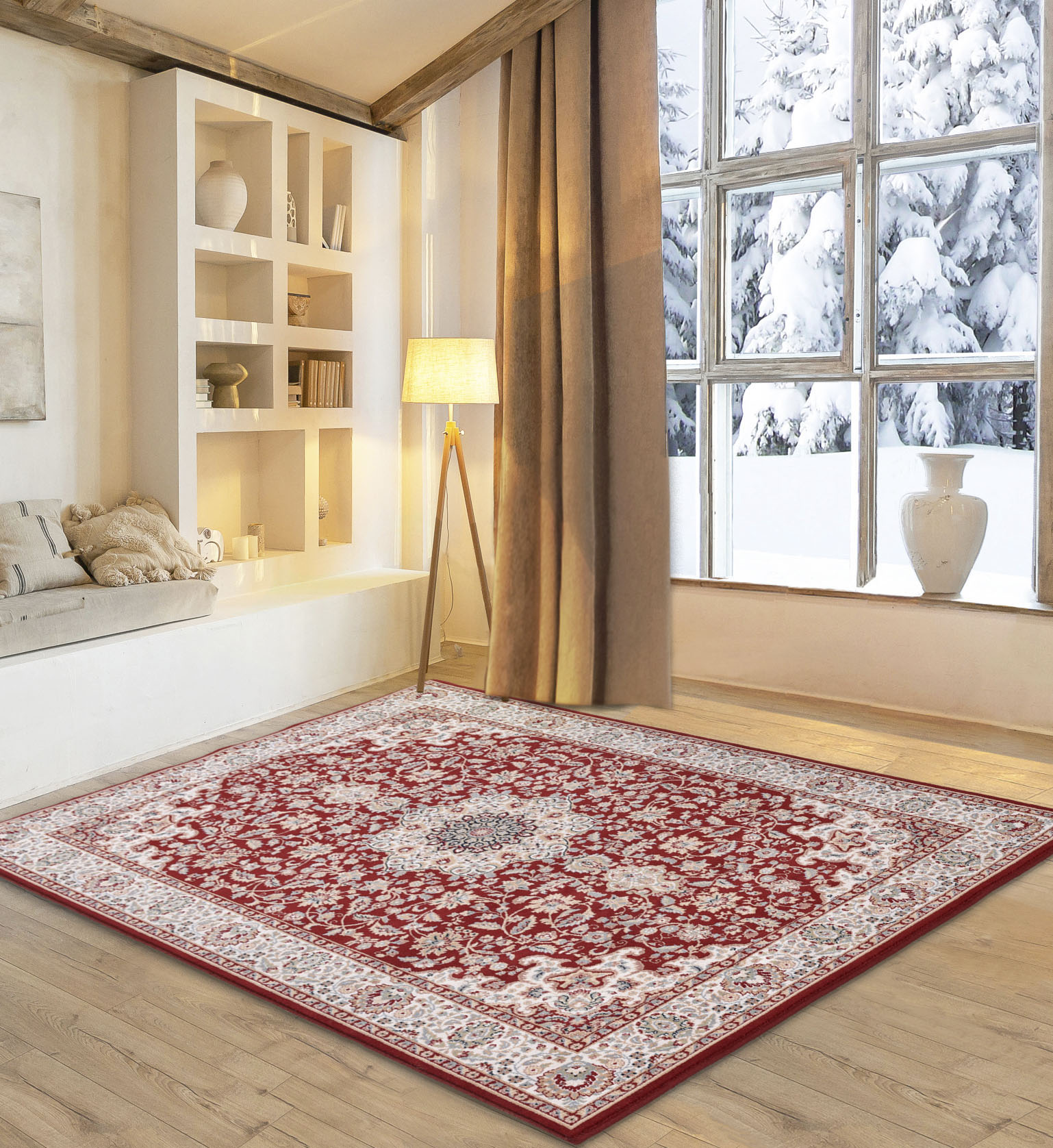 my home Wollteppich "Oriental D1" rechteckig 10 mm Höhe reine Wolle, Orient-Optik, Wohnzimmer von My Home