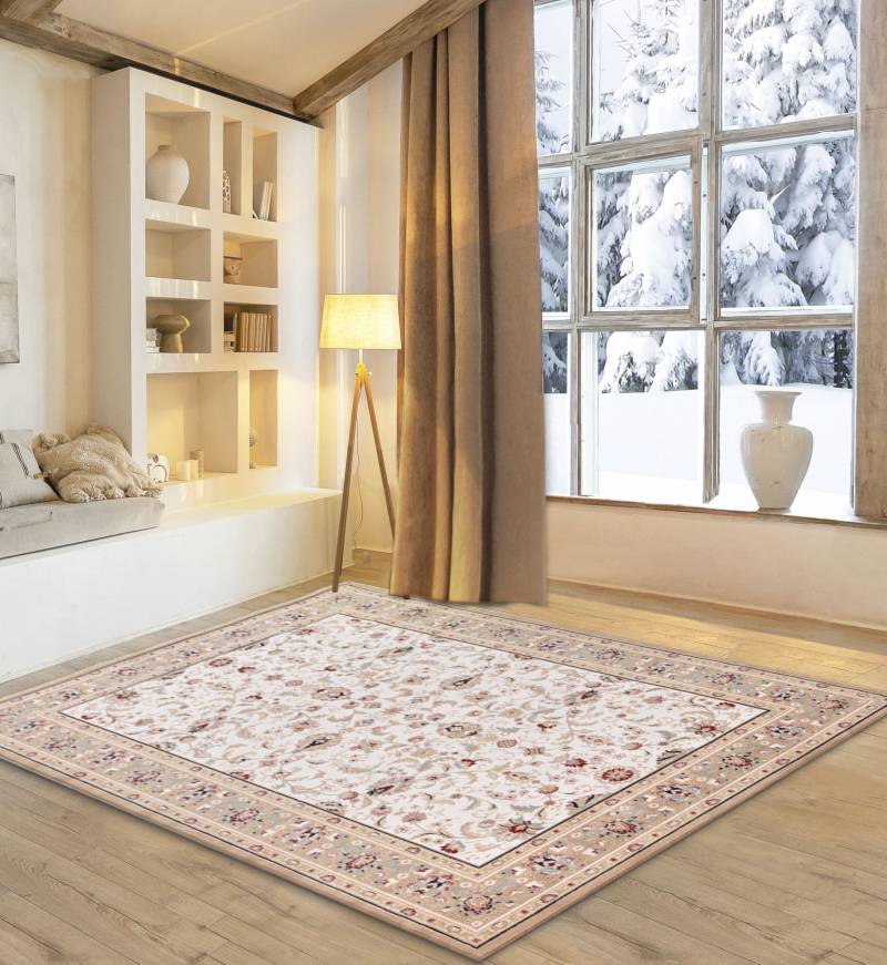 my home Wollteppich "Oriental D2" rechteckig 10 mm Höhe reine Wolle, Orient-Optik, Wohnzimmer von My Home