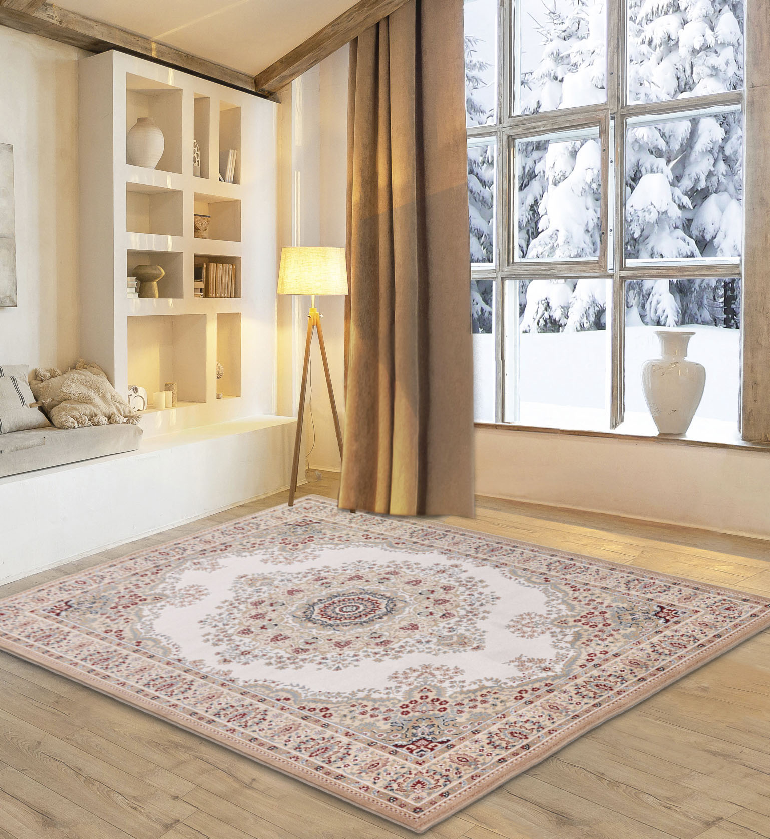 my home Wollteppich "Oriental D3" rechteckig 10 mm Höhe reine Wolle, Orient-Optik, Wohnzimmer von My Home