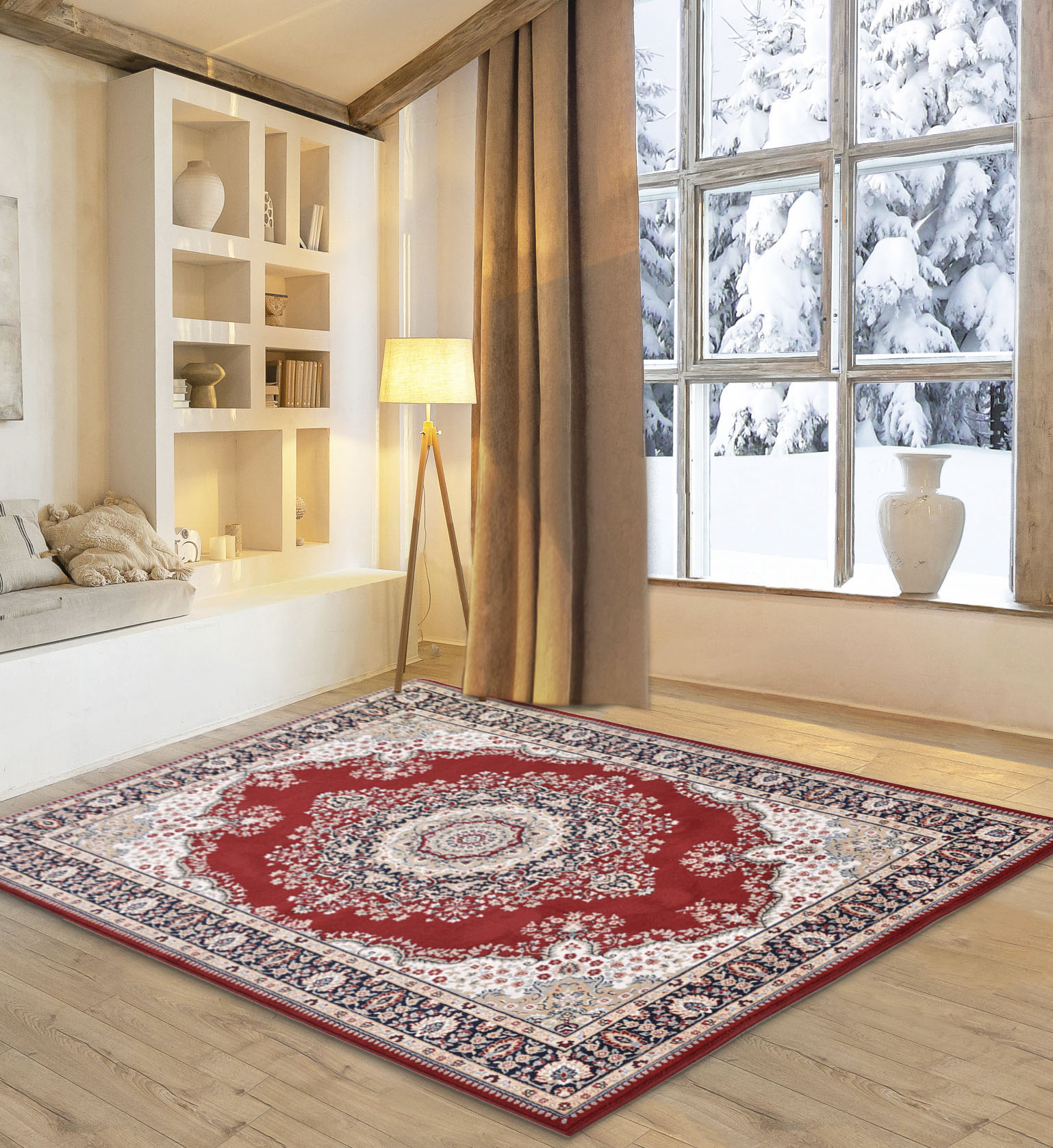 my home Wollteppich "Oriental D3" rechteckig 10 mm Höhe reine Wolle, Orient-Optik, Wohnzimmer von My Home