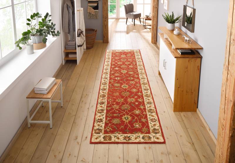 my home Wollteppich "Sahil" rechteckig 14 mm Höhe reine Wolle, Orient-Optik, mit Bordüre, auch als Läufer von My Home