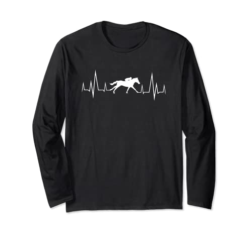 Pferd Herzschlag, Herren Pferde Reiter Pferdeliebhaber Junge Langarmshirt Pferd Herzschlag, Herren Pferde Reiter Pferdeliebhaber Junge Langarmshirt von My Horse and Me