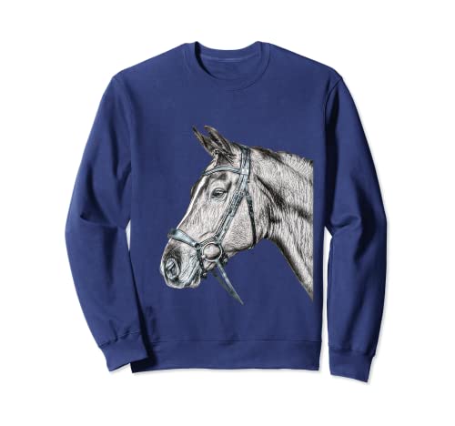 Pferde-Skizze, Damen/Herren, Pferde-Liebhaber, Reiten Sweatshirt Pferde-Skizze, Damen/Herren, Pferde-Liebhaber, Reiten Sweatshirt von My Horse and Me