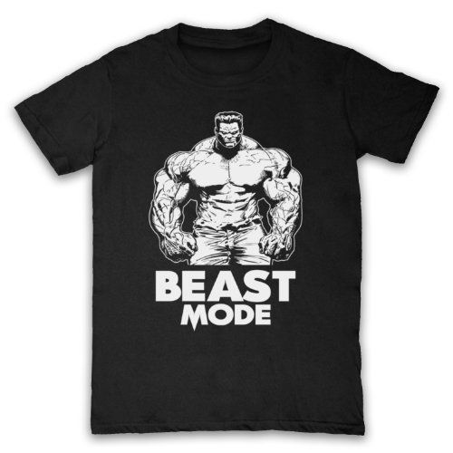 Beast Mode Bodybuilding Herren T-Shirt, Schwarz, Medium von My Icon Art & Clothing