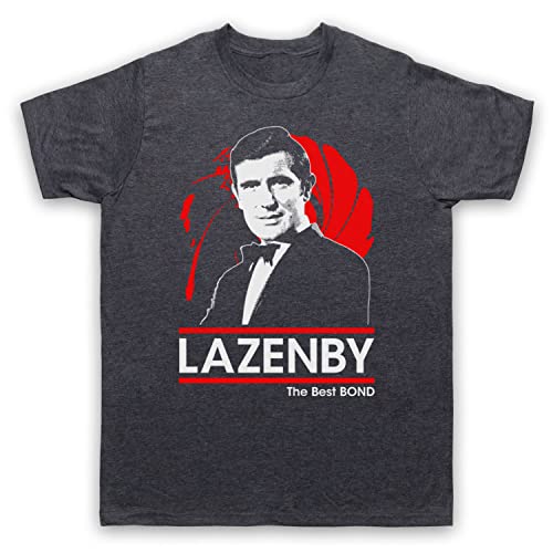 George Lazenby The Best Bond British Spy Secret Agent 00 Double O Herren T-Shirt, Jahrgang Schiefer, Large von My Icon Art & Clothing