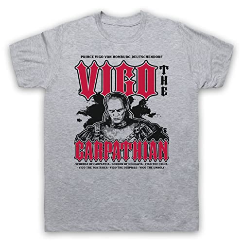 Ghost 2 Vigo The Carpathian Herren T-Shirt, Grau, 2XL von My Icon Art & Clothing