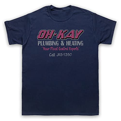 Home Oh-Kay Plumbing and Heating Marv Harry Van Logo Herren T-Shirt, Ultramarinblau, XL von My Icon Art & Clothing