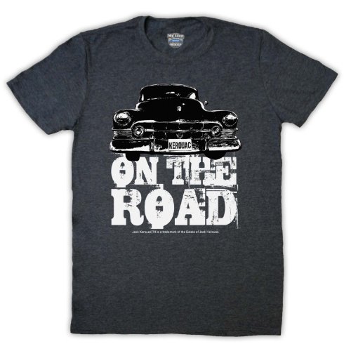 Jack Kerouac On The Road Car Herren T-Shirt, Jahrgang Schiefer, Medium von My Icon Art & Clothing