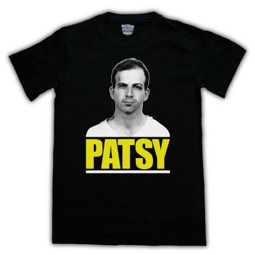 Lee Harvey Oswald Patsy Herren T-Shirt, Schwarz, XL von My Icon Art & Clothing